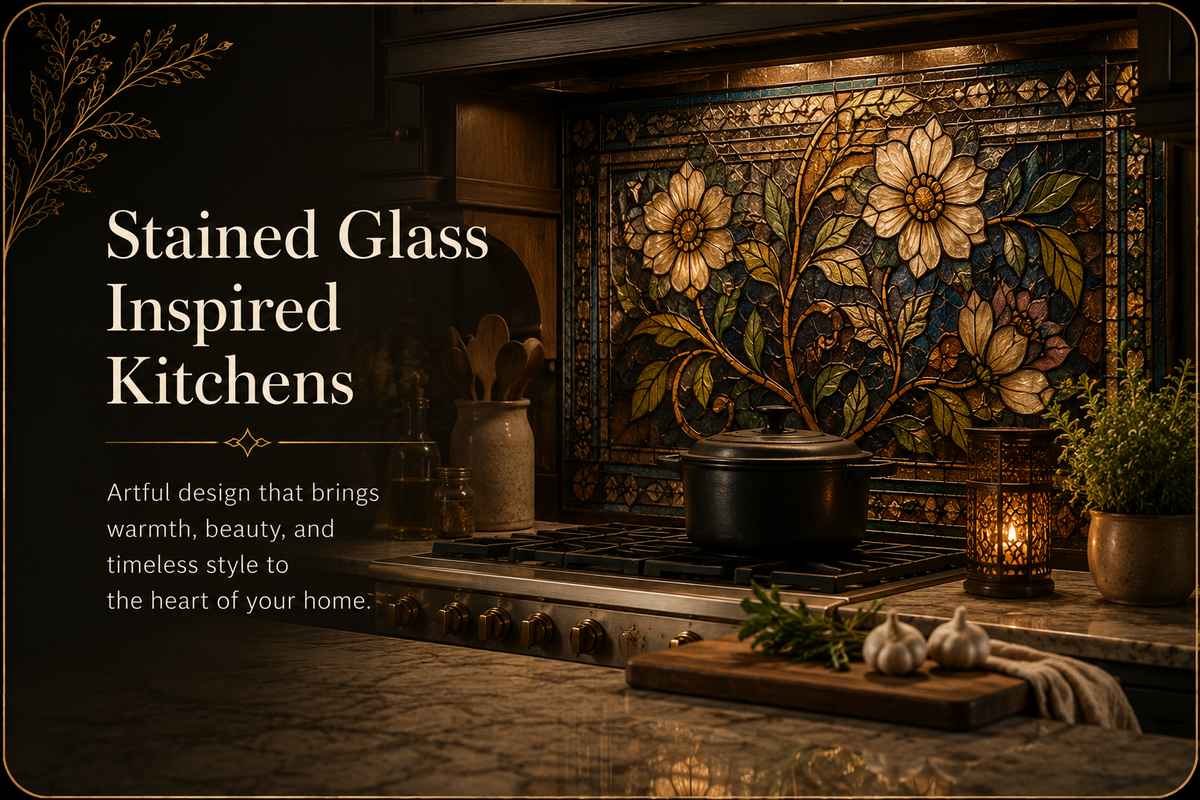 ✨ Stained Glass Inspired Kitchens
