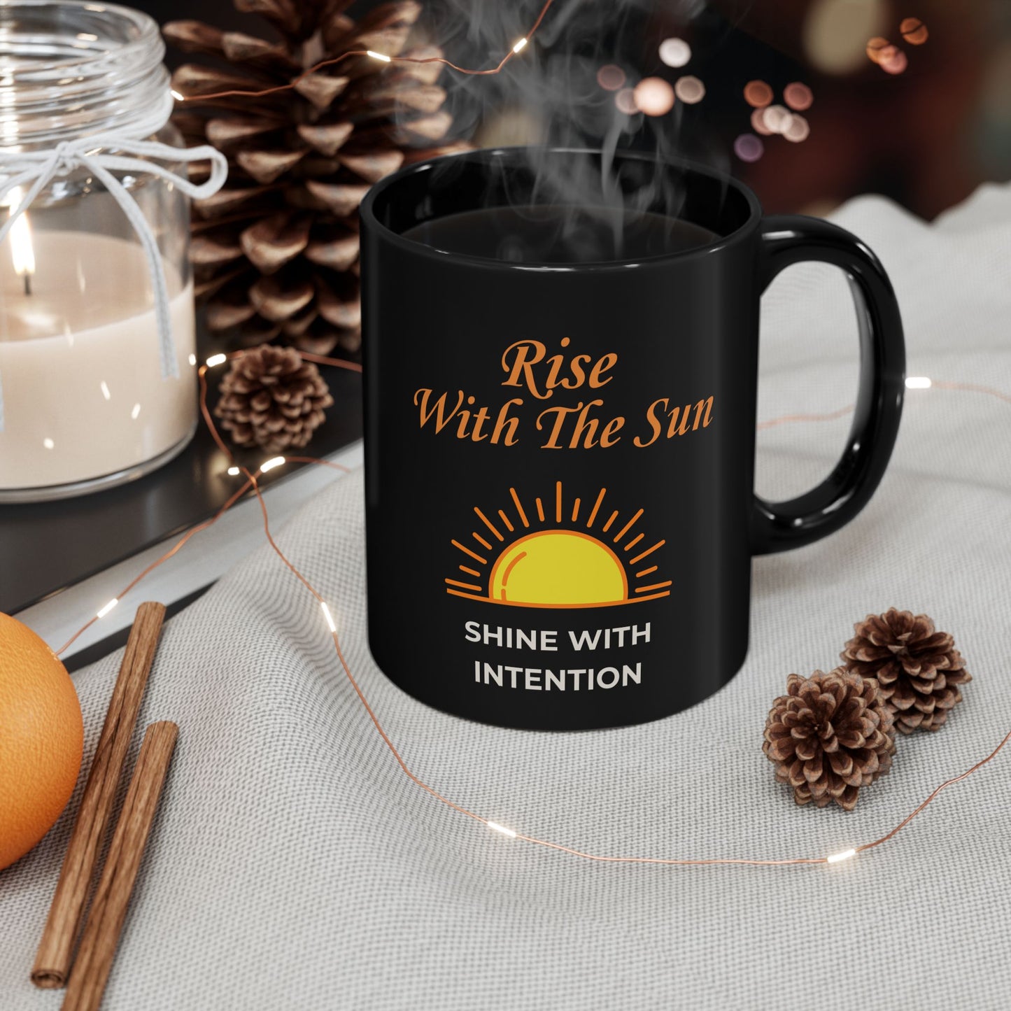 Bohemian Sunrise Coffee Mug – Rise With The Sun, Shine With Intention - 11oz/15oz