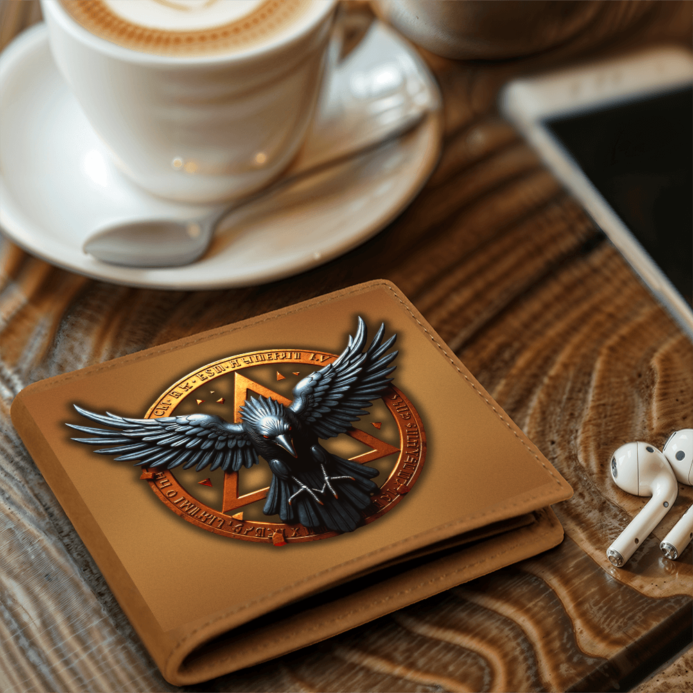 Arcane Crow Sigil Embossed Look Genuine Leather Wallet – Arcane Collection