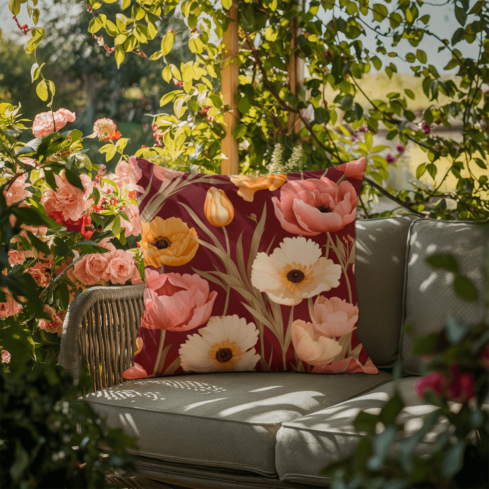 Poppy Blooms – Outdoor Pillow