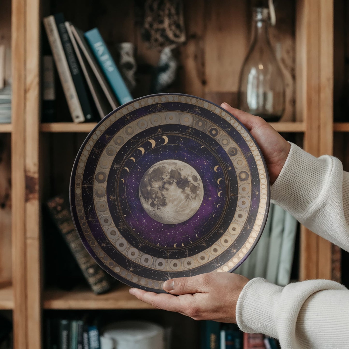 Constellation Burst – Radiant Star Map Decorative Plate (10")