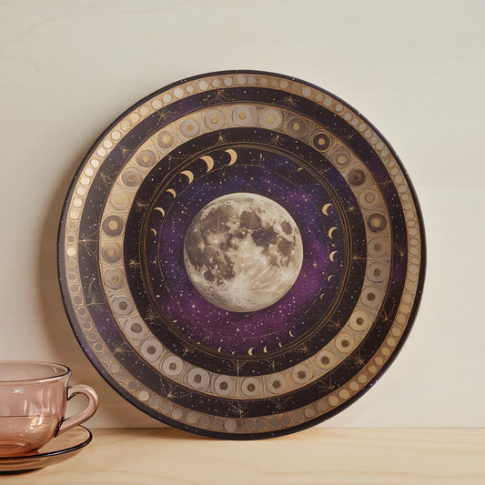 Constellation Burst – Radiant Star Map Decorative Plate (10")