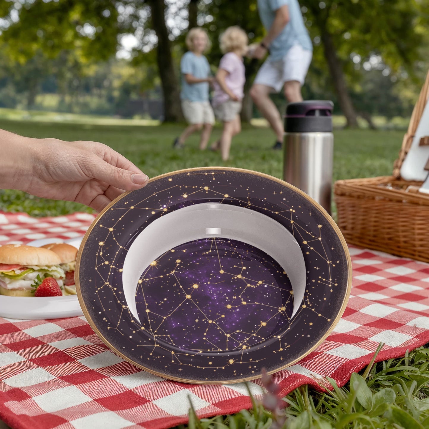Sacred Circles Decorative Bowl – Star Map Celestial Constellation Design