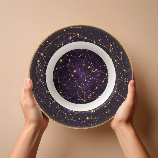 Sacred Circles Decorative Bowl – Star Map Celestial Constellation Design