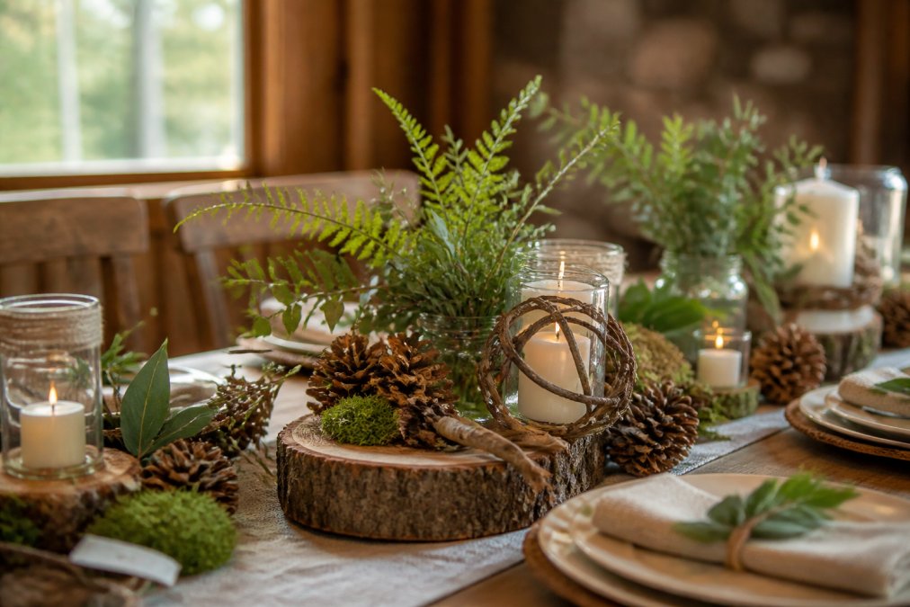 How to Make Rustic Woodland Centerpieces for Events