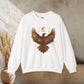 Embroidered-Look Raven – Crewneck Sweatshirt