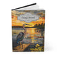 Beaded Look Blue Heron – Hardcover Journal