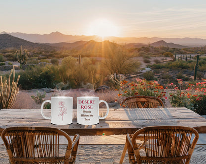 Desert Rose Metallic Decaf Mug – Beauty Without the Buzz - Perfect for Gifts & Occasions