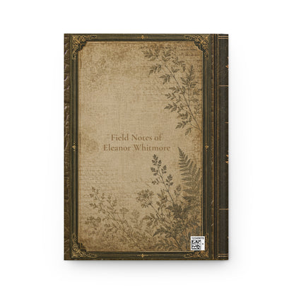 Woodland Raven Journal – Personalized Vintage-Inspired Botanical Hardcover Notebook