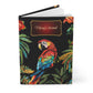 Beaded Look Parrot Quilted Journal – Colorful Tropical Notebook Gift