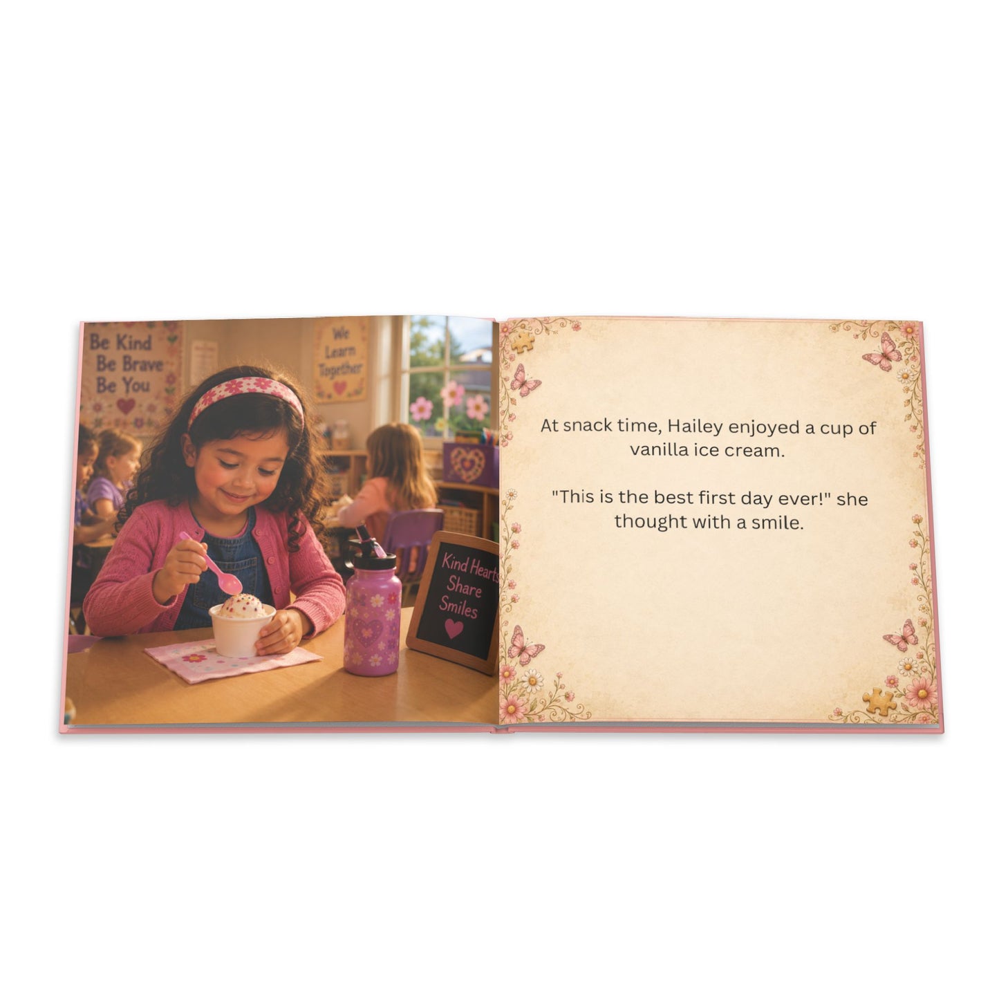 Hailey's 1st Day, Personalized Hardcover Children's Book, Bedtime Story, Steampunk Picture Book, Gift