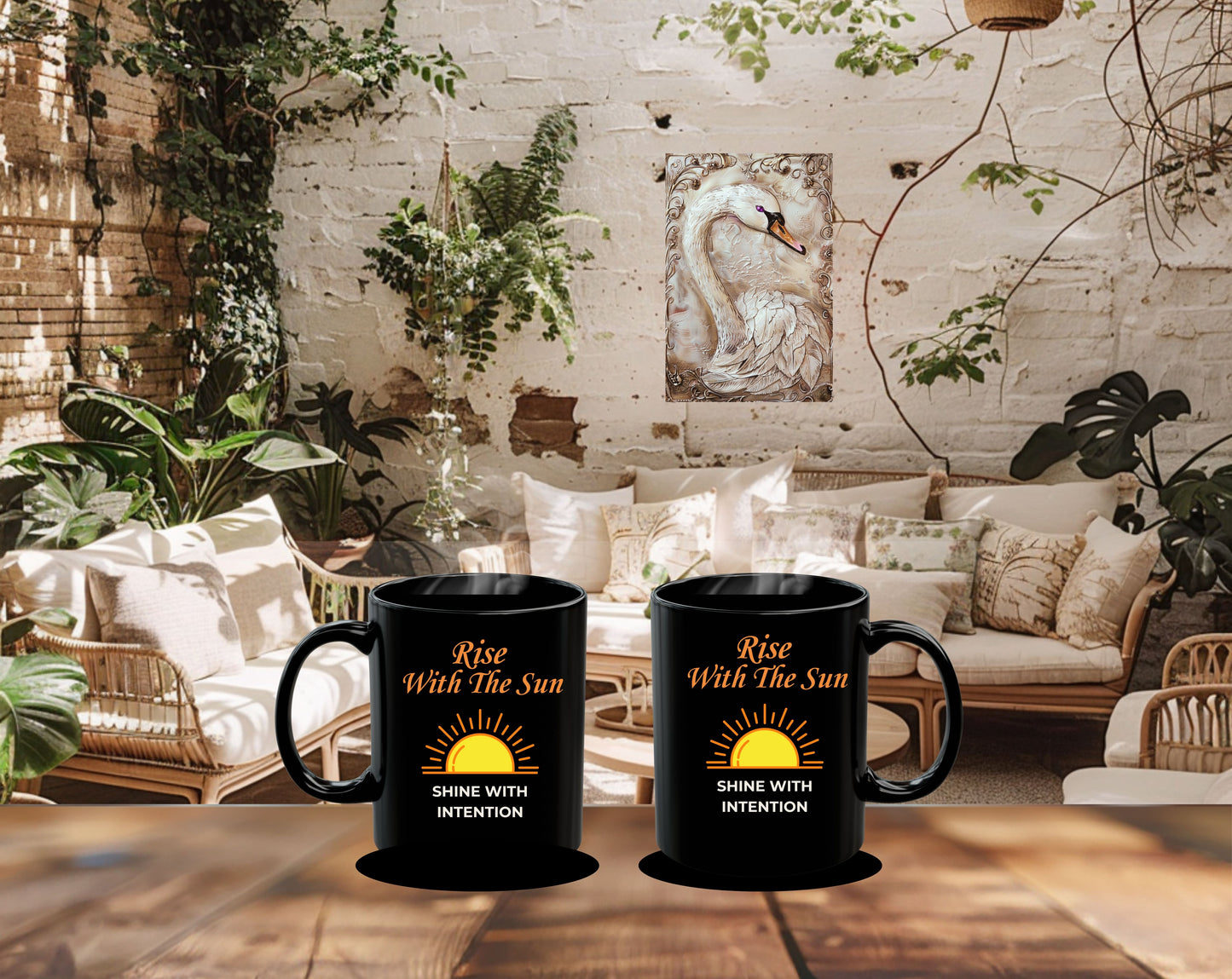 Bohemian Sunrise Coffee Mug – Rise With The Sun, Shine With Intention - 11oz/15oz