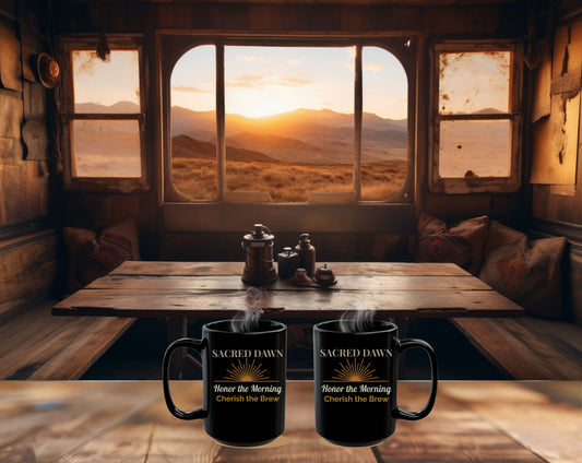 Sacred Dawn Coffee Mug - Honor the Morning, Cherish the Brew - 11oz & 15oz