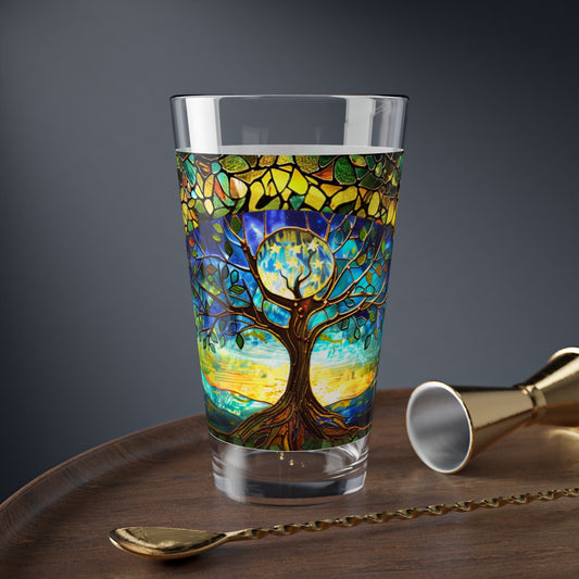 Tree of Life – Stained Glass Look Mixing Glass