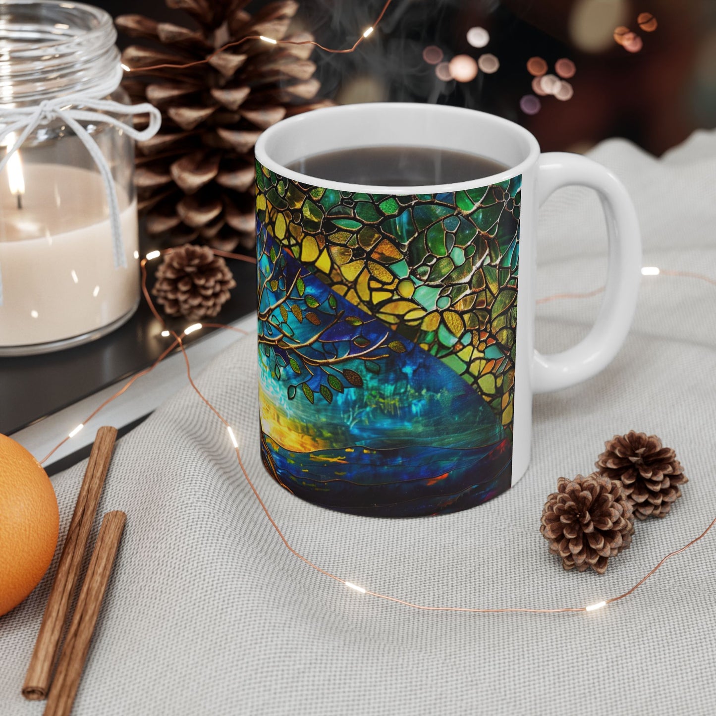 Stained Glass Look Tree of Life – Ceramic Mug