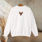 Embroidered-Look Raven – Crewneck Sweatshirt