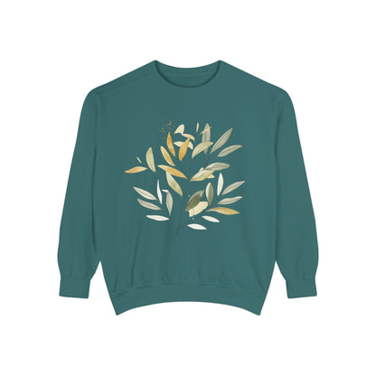 Garden-Inspired Unisex Sweatshirt - Cozy Botanical Design