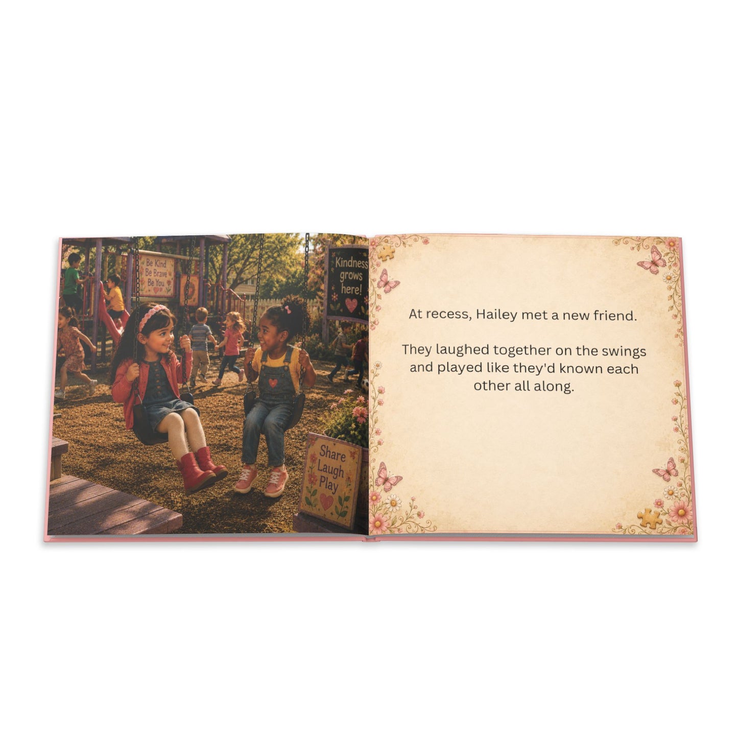 Hailey's 1st Day, Personalized Hardcover Children's Book, Bedtime Story, Steampunk Picture Book, Gift