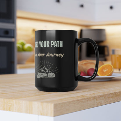 Free Spirit Coffee Mug - Find Your Path Fuel Your Journey - Boho Mountain Mug | 11oz & 15 oz