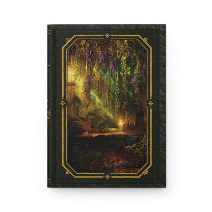 Lavender Drying Room Journal – Personalized Vintage Apothecary Hardcover Notebook