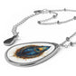 Peacock Feather Necklace – Teardrop Pendant with Vibrant Detail | Boho Spirit Animal Jewelry with Symbolic Design