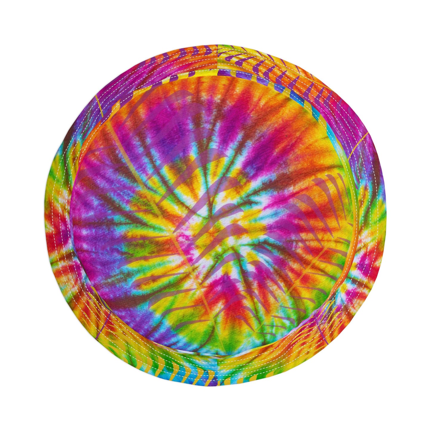 Boho Radiance Bucket Hat – Vibrant Rainbow Tie-Dye Pattern | Unisex All-Over Print Hat by Lace & Grit