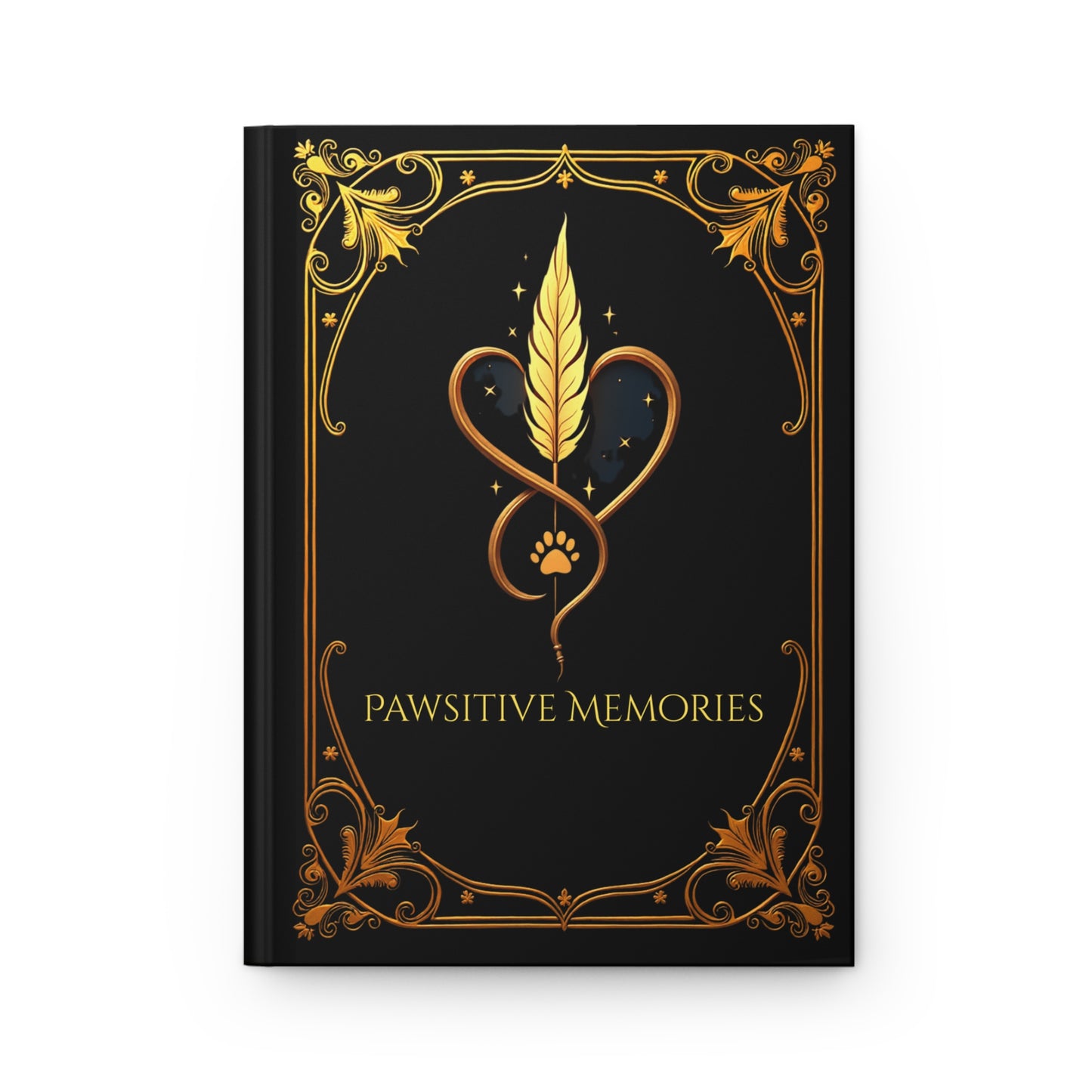 Golden Grimoire: Pawsitive Memories – Hardcover Journal