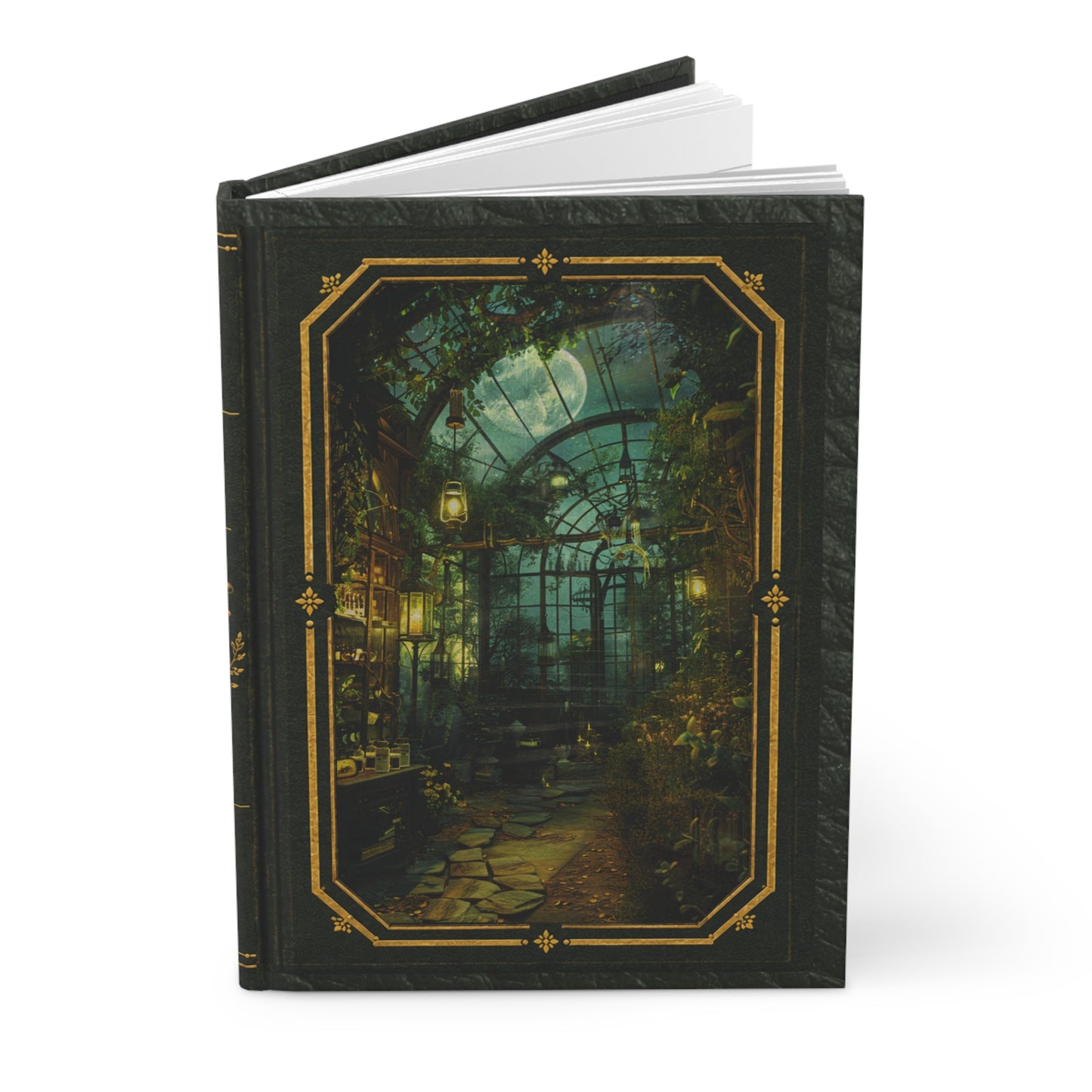 Apothecary Greenhouse Journal – Personalized Vintage-Inspired Botanical Hardcover Notebook