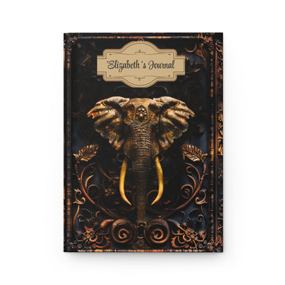 Embossed Look Elephant Journal – Majestic Fantasy Writing Notebook