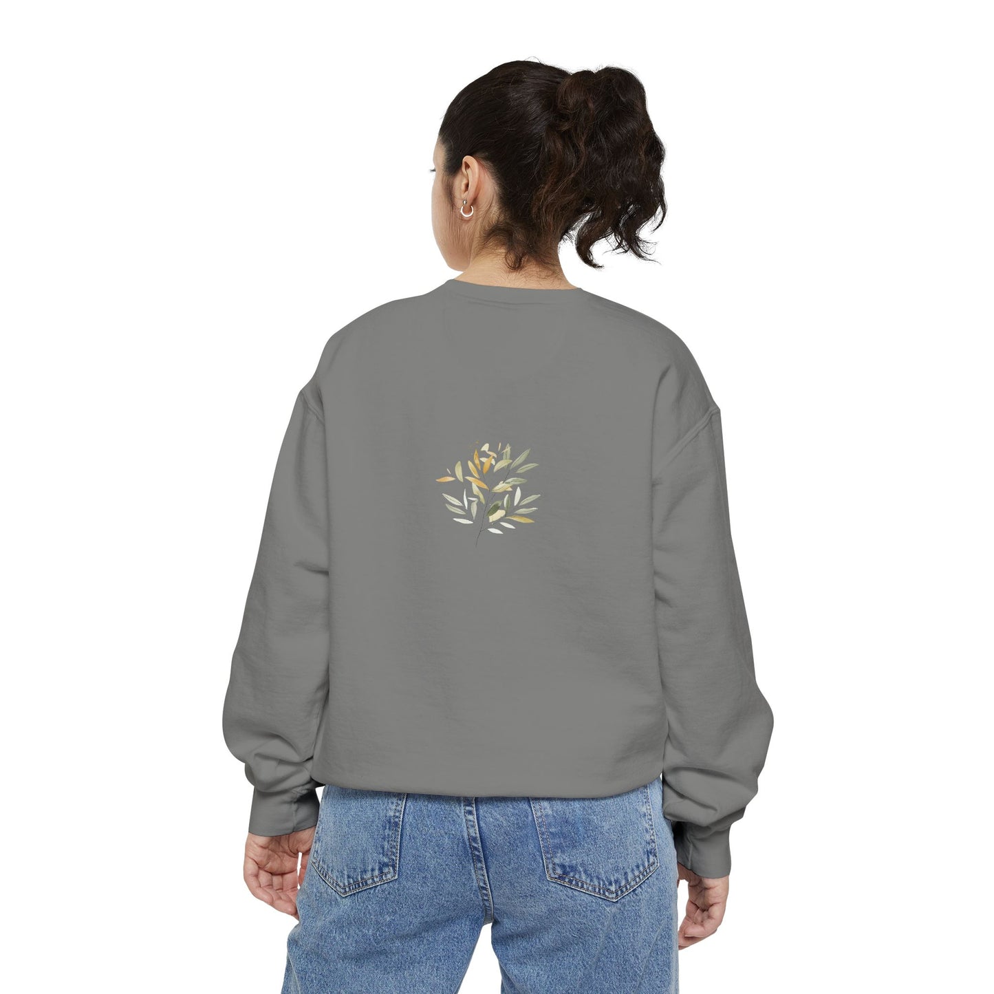 Garden-Inspired Unisex Sweatshirt - Cozy Botanical Design
