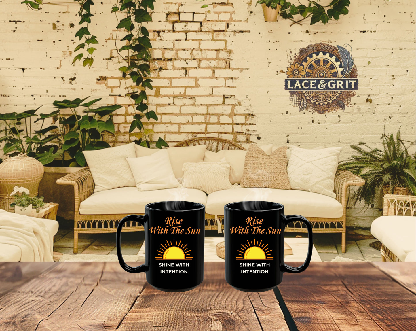 Bohemian Sunrise Coffee Mug – Rise With The Sun, Shine With Intention - 11oz/15oz