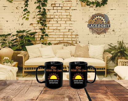 Bohemian Sunrise Coffee Mug – Rise With The Sun, Shine With Intention - 11oz/15oz