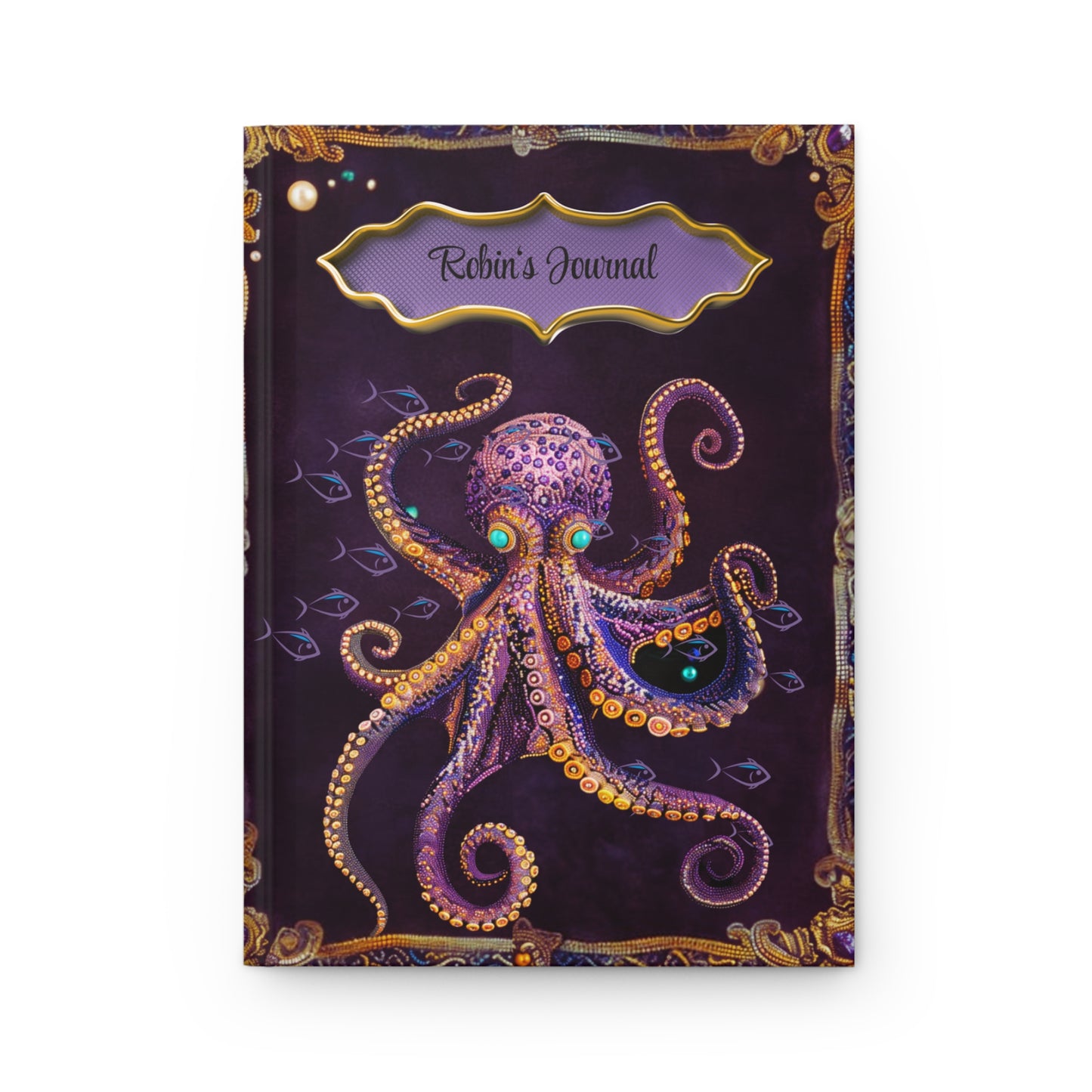 Beaded Look Octopus Journal – Mystical Ocean-Inspired Notebook Gift