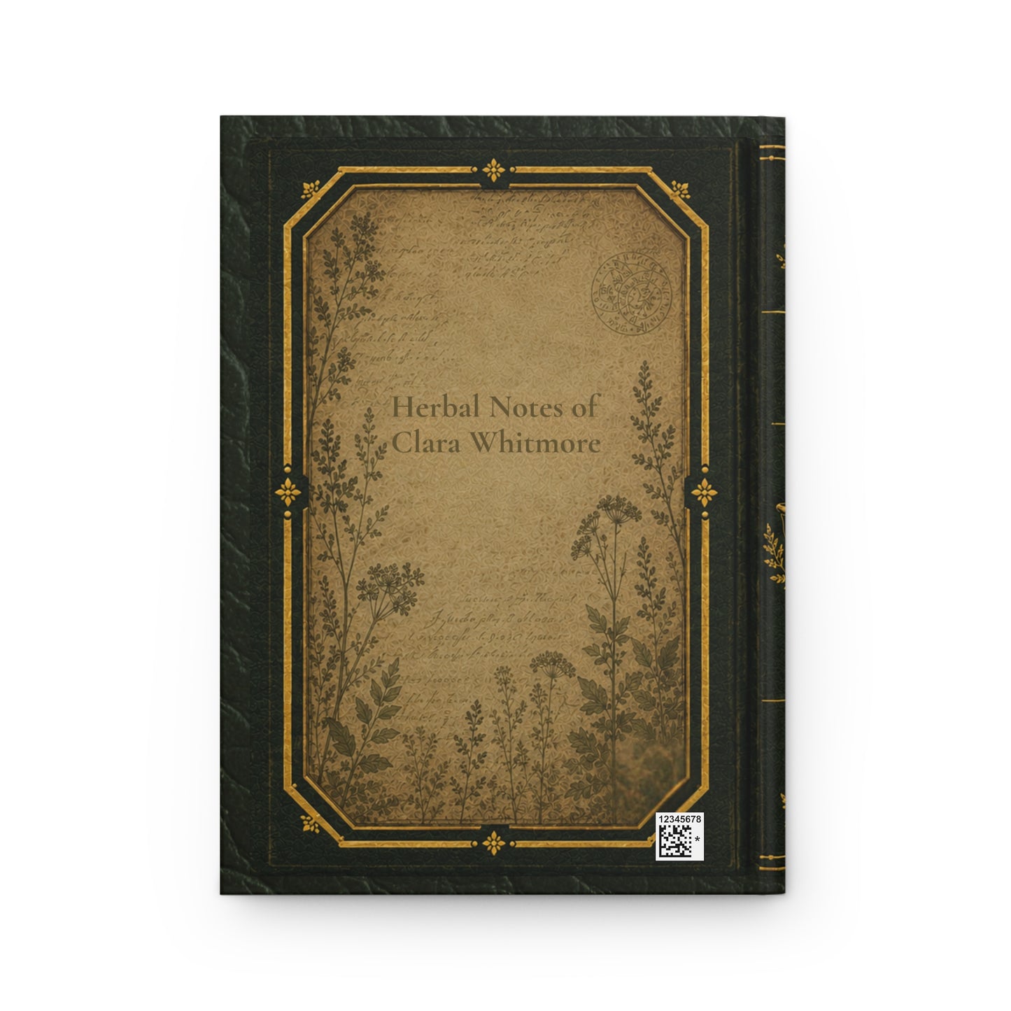 Moonlit Conservatory Journal – Personalized Vintage-Inspired Apothecary Greenhouse Hardcover Notebook