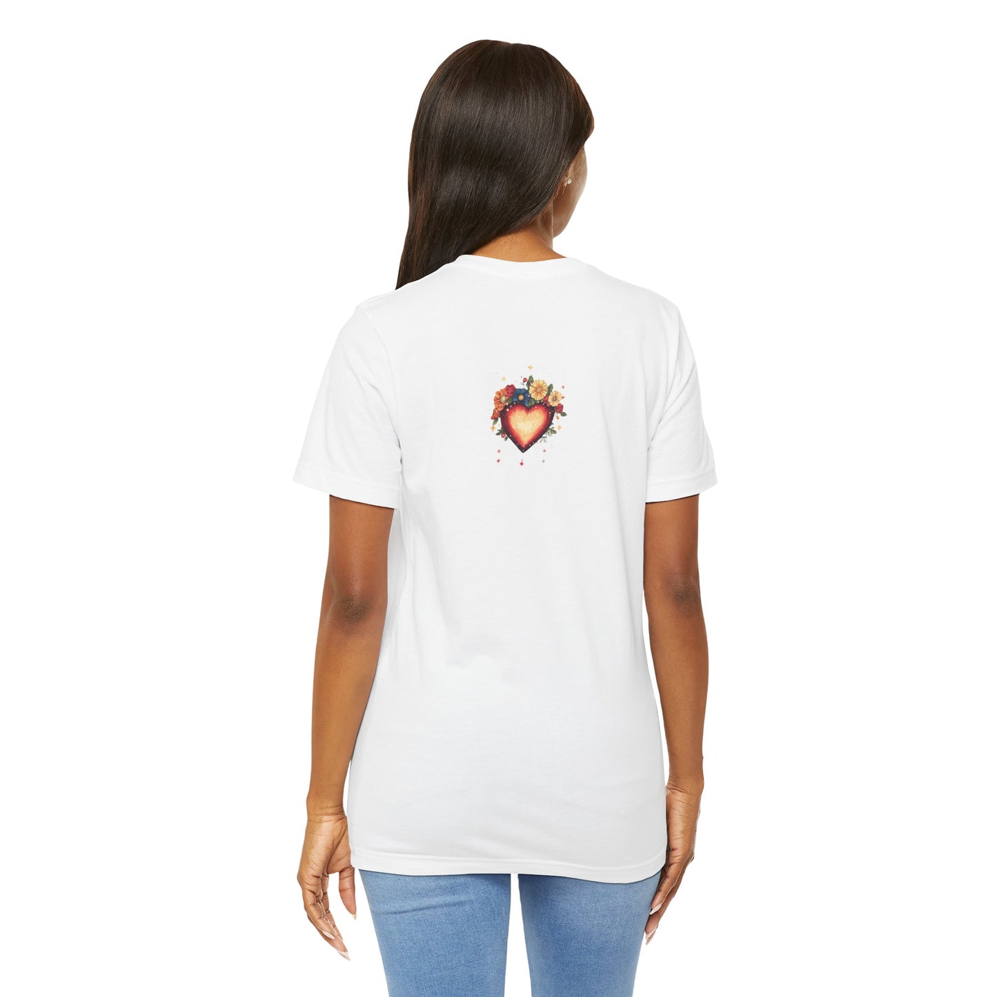 Sacred Heart Wild Soul Shirt – Boho Graphic Tee for Women | Floral Fire Heart T-Shirt | Spiritual Festival Shirt