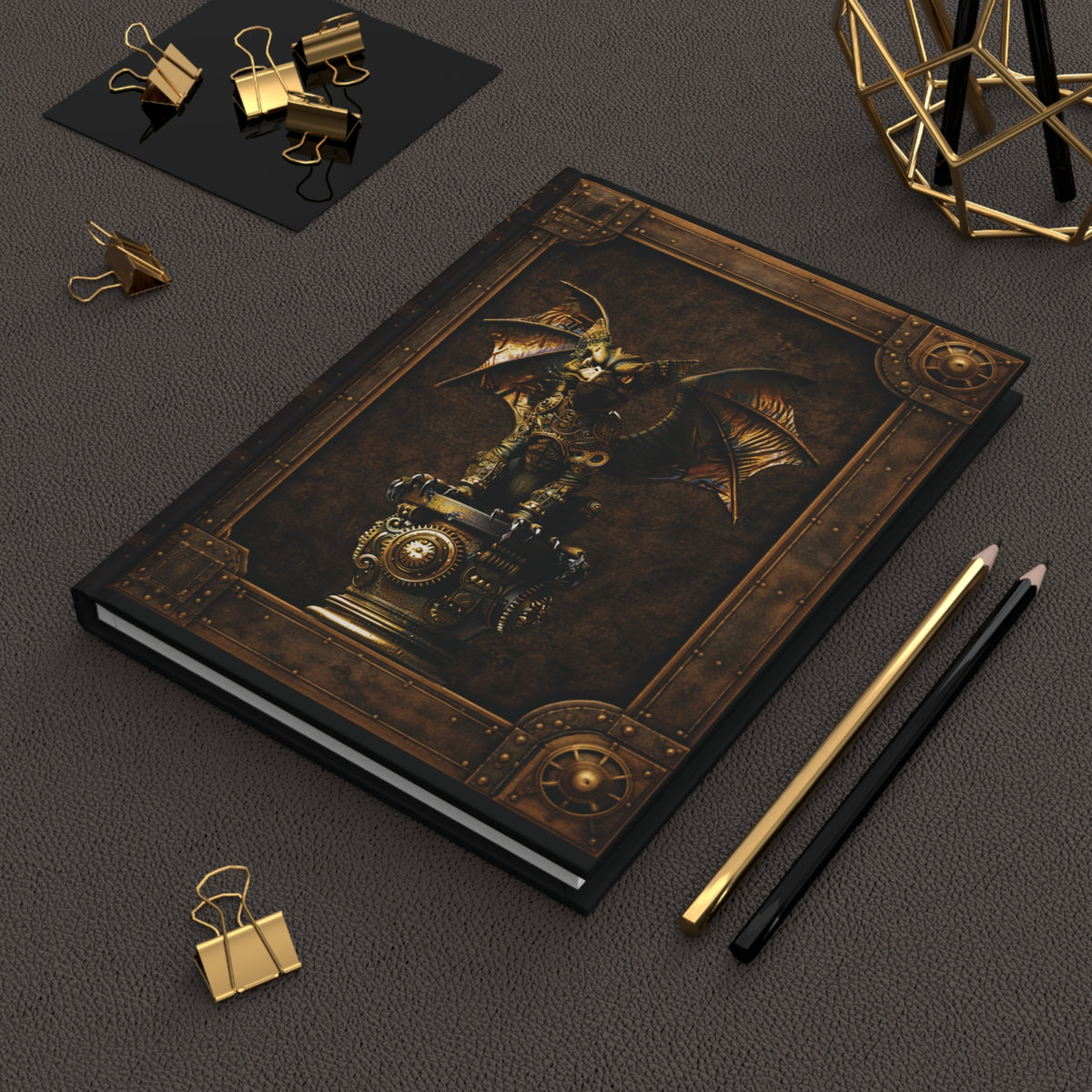 Steampunk Gargoyle – Dark Fantasy Hardcover Journal