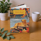 Quilted-Look Golden Retriever Journal - Autumn Lake Scene, Dog Gift
