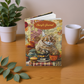 Quilted-Look British Shorthair Journal - Cozy Tea Scene, Cat Lover Gift