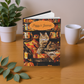 Quilted-Look Maine Coon Journal - Cozy Bookshelf Scene, Cat Lover Gift