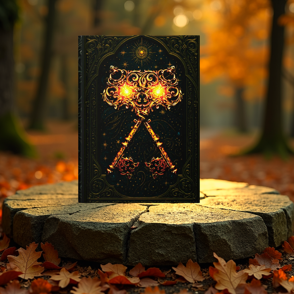 Celestial Keys Journal, Wraparound Art, Personalized Back, Notebook, Diary, Writing Gift