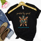 Guided by Spirit Boho T-Shirt – Floral Arrows Graphic Tee | Sacred Path Quote Shirt | Wildflower Nature Shirt