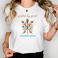 Guided by Spirit Boho T-Shirt – Floral Arrows Graphic Tee | Sacred Path Quote Shirt | Wildflower Nature Shirt