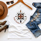 Path Finder Soul Seeker Shirt | Boho Compass Rose Graphic Tee | Nature Spirit Shirt | Spiritual Gift for Her | Festival T-Shirt