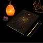 Celestial Cat Journal with Mystical Wraparound Art – Boho Hardcover Notebook – Spiritual Gift for Writers – Optional Personalized Back