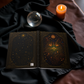 Celestial Cat Journal with Mystical Wraparound Art – Boho Hardcover Notebook – Spiritual Gift for Writers – Optional Personalized Back