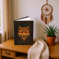 Mystical Fox Journal with Celestial Wraparound Art – Hardcover Writing Notebook – Spiritual Boho Gift – Optional Personalized Back