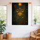 Celestial Cat Woven Tapestry – Mystical Wall Art for Boho, Gothic, and Astrology-Inspired Spaces