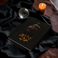 Hardcover Journal Matte - Raven Gothic Fantasy Celestial Crow Diary Mysterious Starry Night Sketchbook