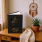 Hardcover Journal Matte - Raven Gothic Fantasy Celestial Crow Diary Mysterious Starry Night Sketchbook