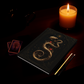 Serpent Spellbook Journal – Embossed-Look Mystical Snake Notebook, Dark Fantasy Grimoire, Gothic Celestial Sketchbook